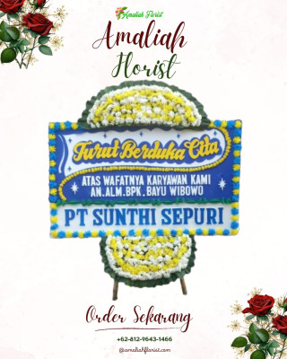 Papan Bunga Duka di Rongkop
